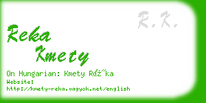 reka kmety business card